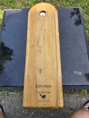 Nora Fleming JK Adams Wooden Cheese/Serving Board in Natural Brown